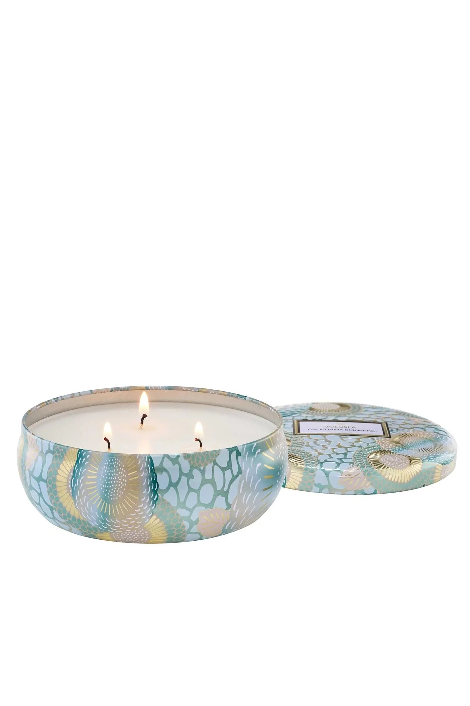 3-WICK TIN CANDLE 40T  California Summers