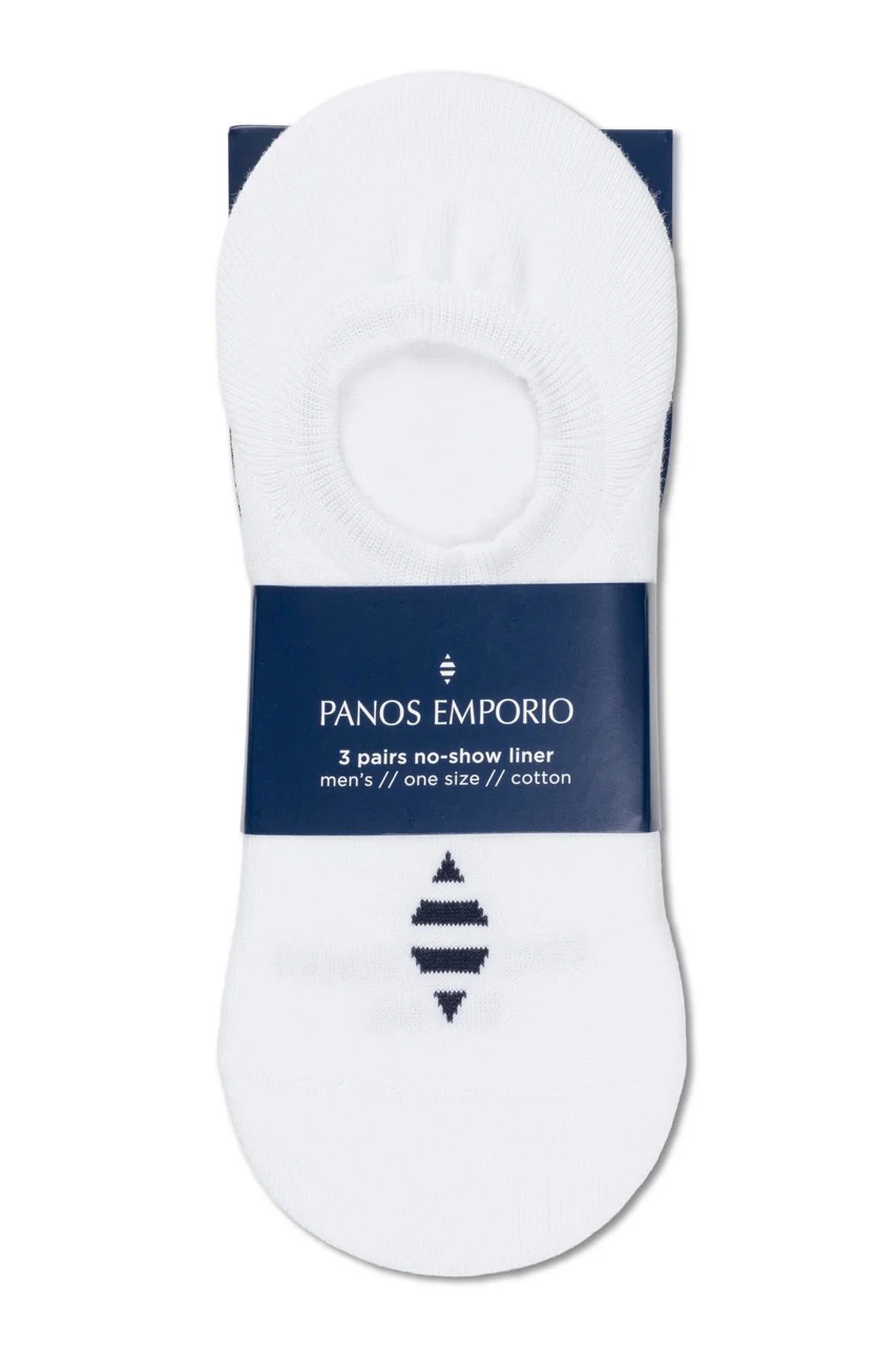 3PK Hans Erik Cotton Logo Liner  White - Image 3