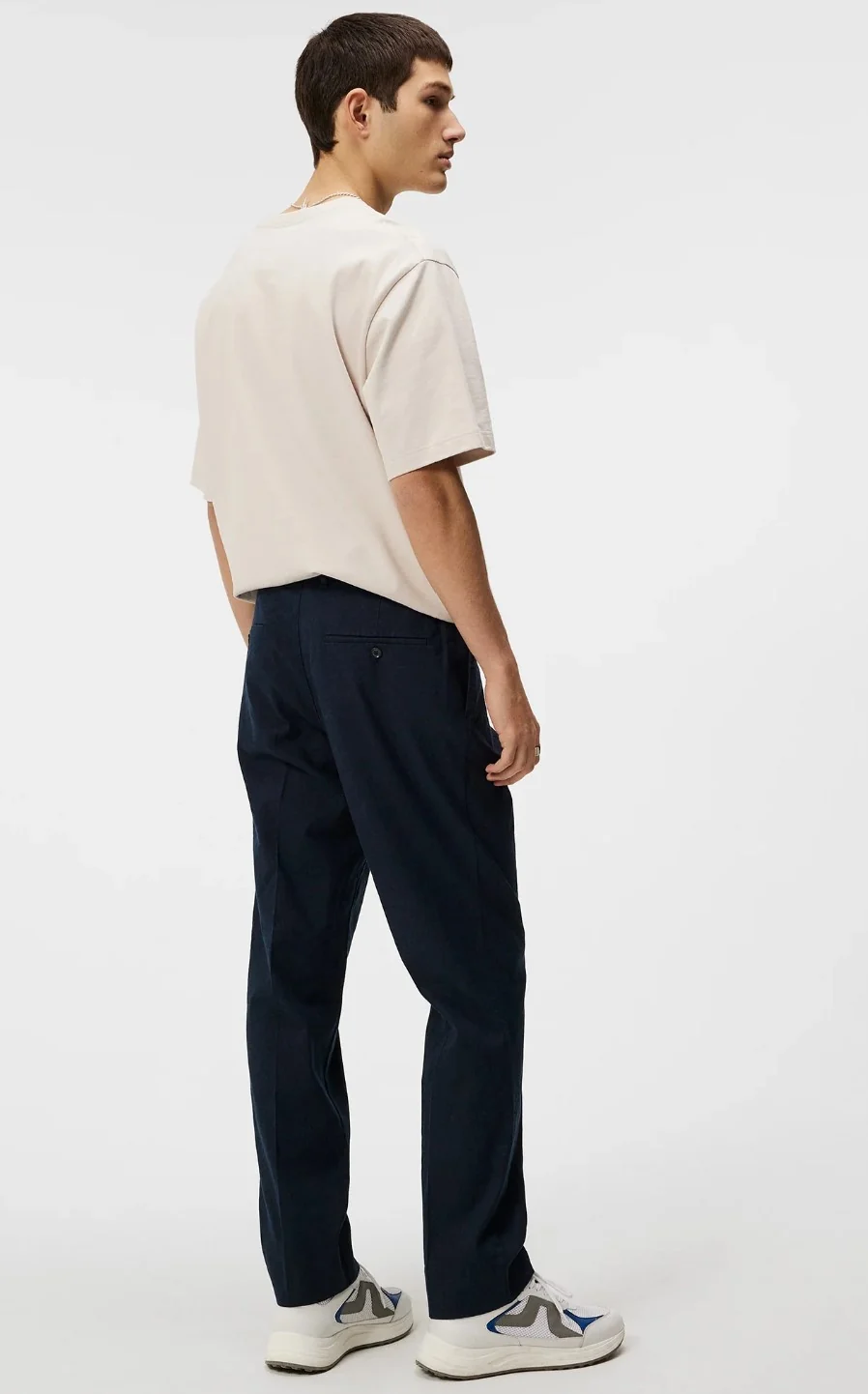 Lois Linen Stretch Pants  Jl Navy - Image 3