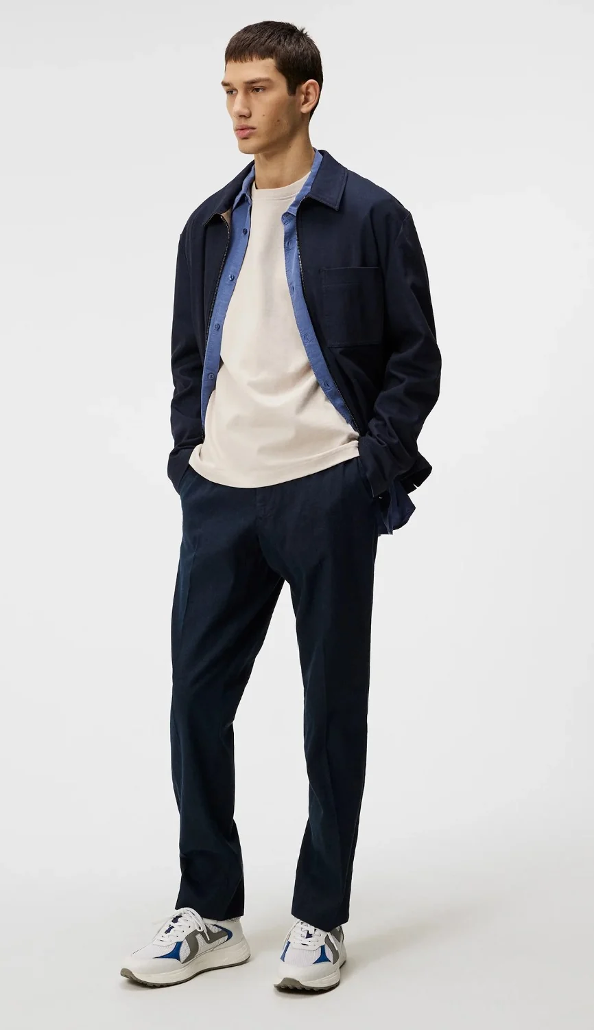Lois Linen Stretch Pants  Jl Navy - Image 4